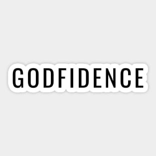 Godfidence | Confidence in God Sticker